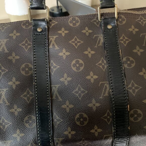 🖤 Louis Vuitton Keepall 45 authentic vintage travel duffel bag black - Picture 4 of 11